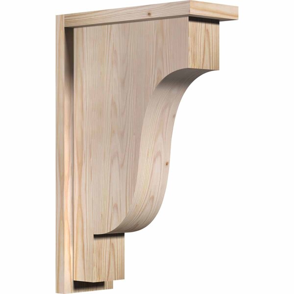 Ekena Millwork Newport Smooth Corbel w/Backplate, Douglas Fir, 5 1/2"W x 14"D x 22"H COR06X14X22NEW01SDF - main